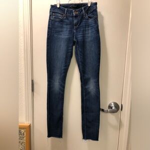 LUCKY BRAND-DARK BLUE DENIM JEANS 0/25 regular